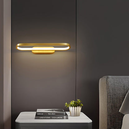 Wandlamp LED Messing Acryl Ovaal 40cm Warm Neutraal Koel Wit Badkamer Woonkamer