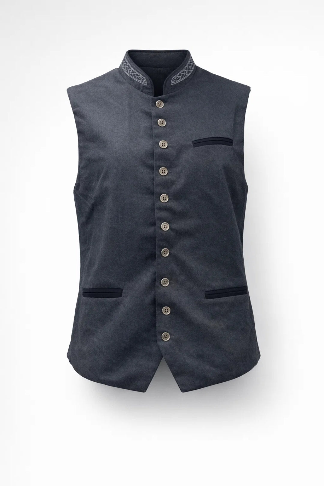 Heren Gilet - Elegante Formal Gilet met Kraag en Knoopsluiting