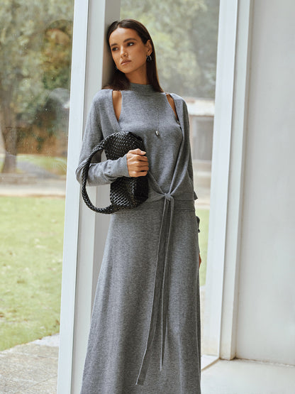 Dames Tweedelige Set - Getailleerde Top en Rok Trendy - StudioMarella