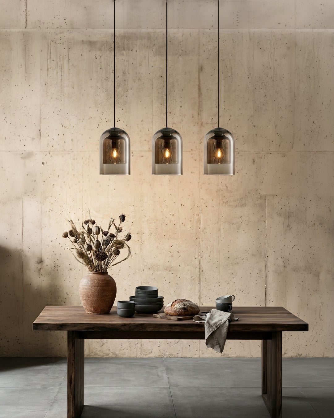 Glazen Hanglamp Ginza met Gebogen Vorm en Zachte Sfeerverlichting Warm Wit – E27 Fitting Inclusief Dimbare Compatibiliteit