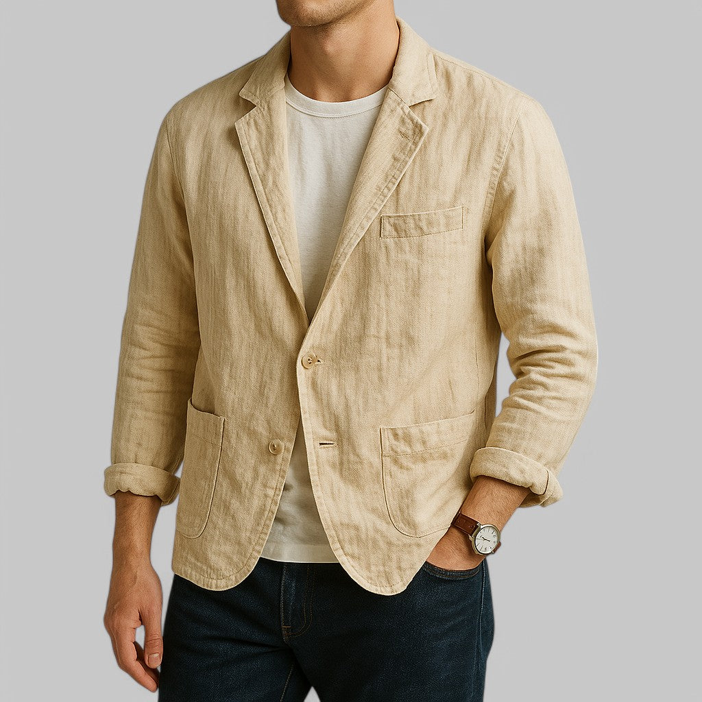 Linnen Cardigan Licht en Ademend - StudioMarella