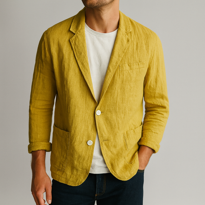 Linnen Cardigan Licht en Ademend