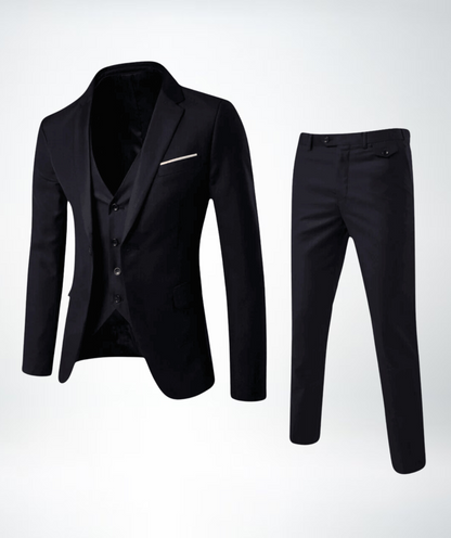 Herenpak Driedelig Slim Fit met Gilet en Pantalon