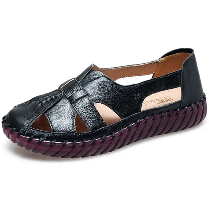 Zomerse Lederen Sandalen Riviera Stijl
