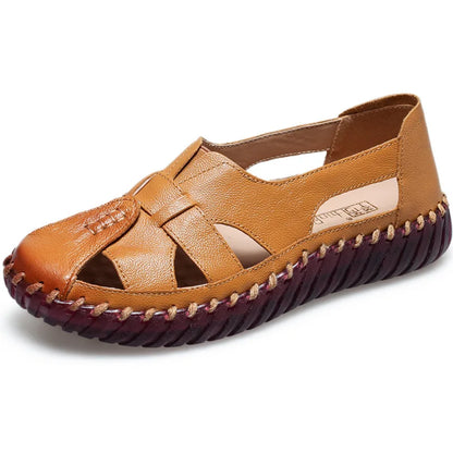 Zomerse Lederen Sandalen Riviera Stijl
