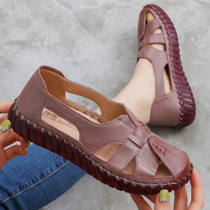 Zomerse Lederen Sandalen Riviera Stijl