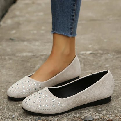 Kristallen Loafers voor Dames Lichtgewicht Elegant
