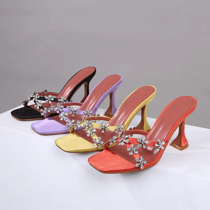 Bloemendecoratie Sandalen voor Vrouw Zomer