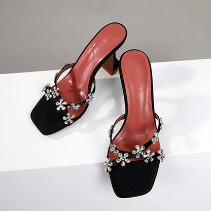 Bloemendecoratie Sandalen voor Vrouw Zomer