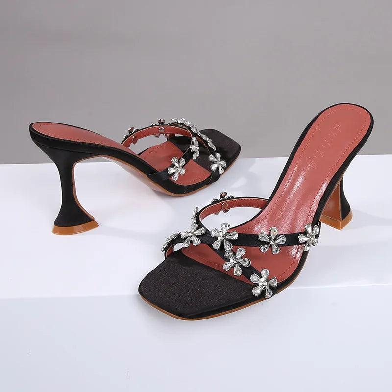 Bloemendecoratie Sandalen voor Vrouw Zomer