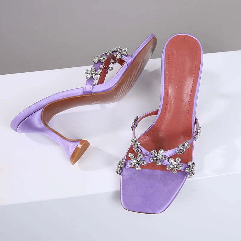 Bloemendecoratie Sandalen voor Vrouw Zomer