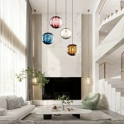 Hanglamp Glazen Bollen LED Geïntegreerd Eetkamer Woonkamer Moderne Plafondlamp Glazen Bol Pendellamp Sfeerverlichting
