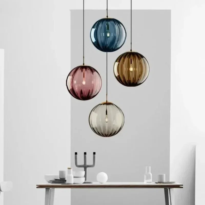 Hanglamp Glazen Bollen LED Geïntegreerd Eetkamer Woonkamer Moderne Plafondlamp Glazen Bol Pendellamp Sfeerverlichting