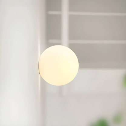 Wandlamp Rond Matglas Minimalistisch Scandinavisch Japandi Stijlvol Woonkamer Slaapkamer