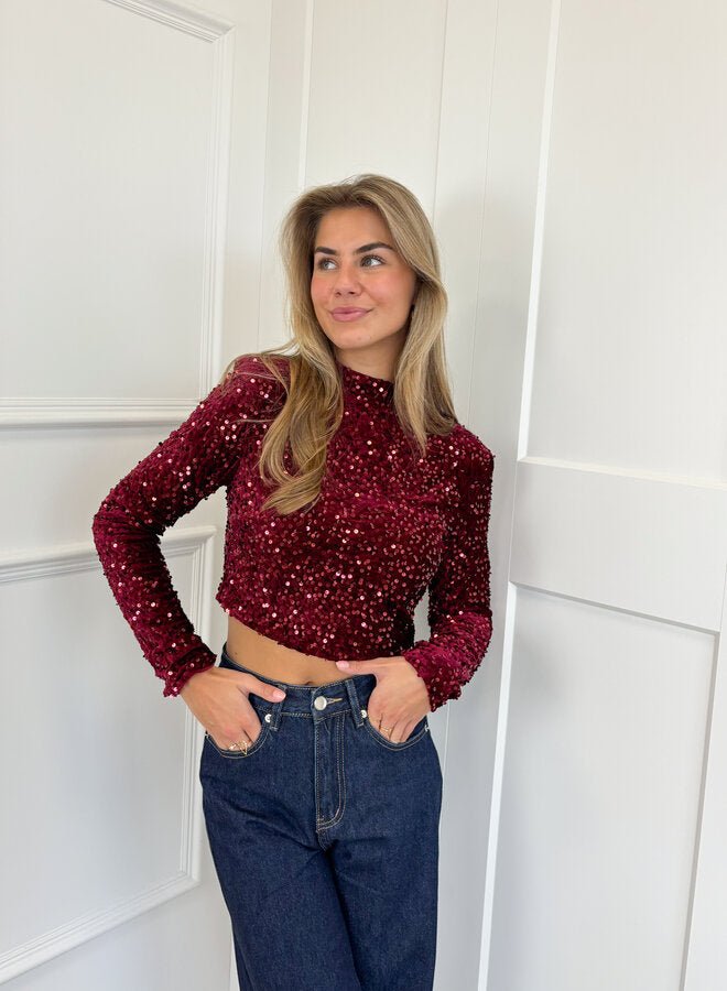 Glittertop Met Pailletten | Elegante Feesttop voor Vrouwen 3