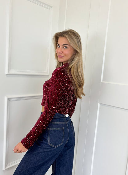 Glittertop Met Pailletten | Elegante Feesttop voor Vrouwen 4