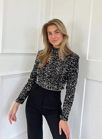 Glittertop Met Pailletten | Elegante Feesttop voor Vrouwen 8