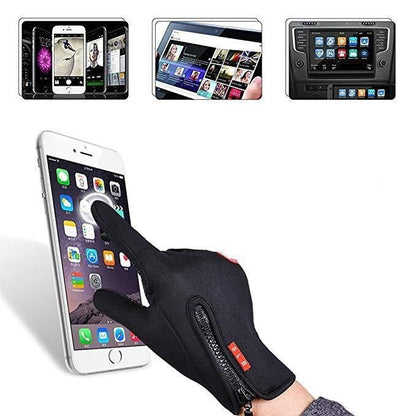 Waterbestendige en Winddichte Handschoenen – Zachte Fleece Voering Thermo Touchscreen Compatibel – Unisex Winter Handschoenen Outdoor Sport Fietsen Wandelen