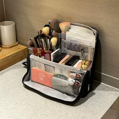 Georganiseerde Reiscosmeticatas – Compacte Make-up Organizer voor Onderweg