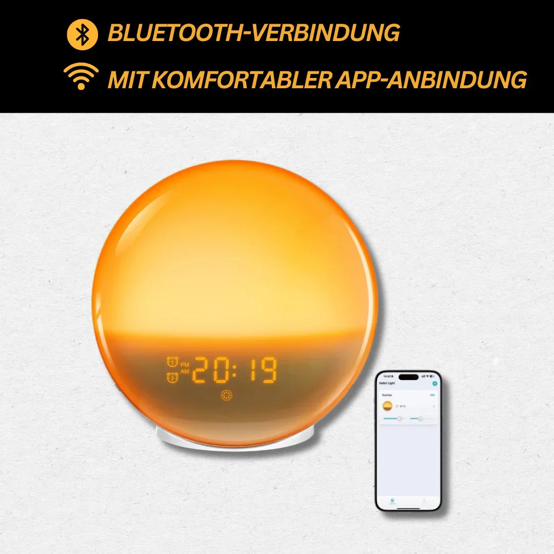 Lichtwekker met Natuurgeluiden & Zonsopgang – Zacht Wakker Worden met Licht en Geluid