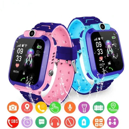 Kinder Smartwatch met GPS Tracking en Noodknop – Waterdicht en Schoolmodus
