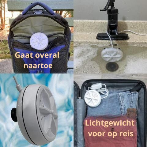 Draagbare USB Mini Wasmachine voor Onderweg | Compacte Wasoplossing voor Ondergoed en Klein Textiel | Handige Reiswasmachine