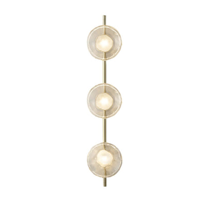 Wandlamp Glas Rond Scandinavisch LED 5W Zwart Goud 20cm Design