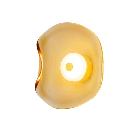 Wandlamp Gebogen Glas LED Sculpturaal Nordisch Goud Zwart 25cm Woonkamer Slaapkamer