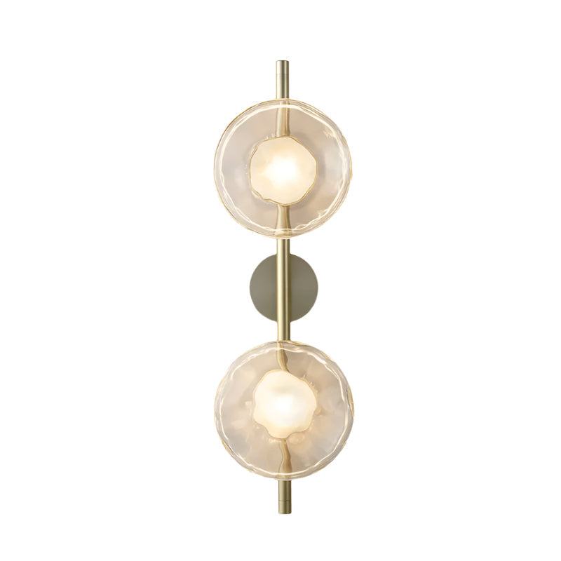 Wandlamp Glas Rond Scandinavisch LED 5W Zwart Goud 20cm Design