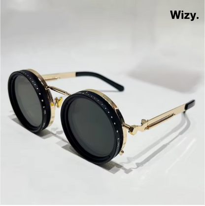 Zonnebril met Donkere Glazen UV400 Bescherming Zwart Retro Goud Zilver Fashion