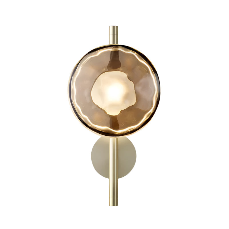 Wandlamp Glas Rond Scandinavisch LED 5W Zwart Goud 20cm Design
