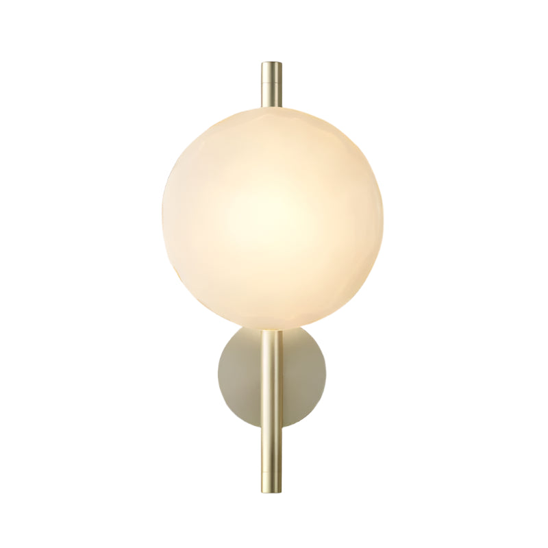 Wandlamp Glas Rond Scandinavisch LED 5W Zwart Goud 20cm Design