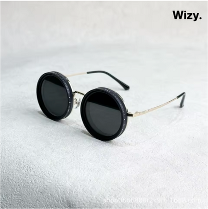 Zonnebril met Donkere Glazen UV400 Bescherming Zwart Retro Goud Zilver Fashion