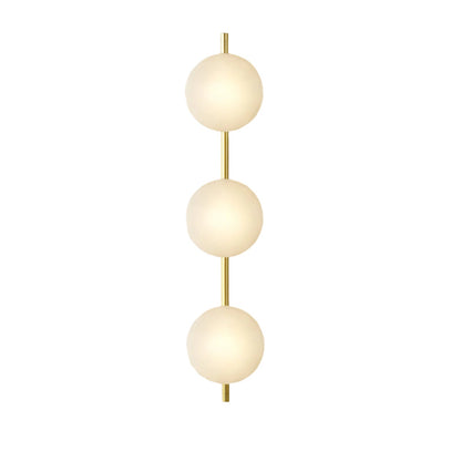 Wandlamp Glas Rond Scandinavisch LED 5W Zwart Goud 20cm Design