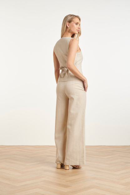 Gouden Glitter Gilet | Mouwloos Dames Vest 4