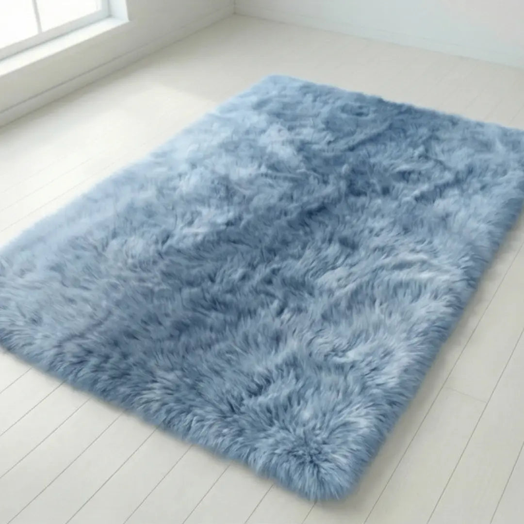 Hoogpolig Pluche Vloerkleed met Kleurverloop – Antislip & 4cm Dikte voor Luxe Comfort in Woonkamer, Slaapkamer of Gang