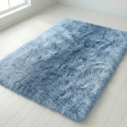 Hoogpolig Pluche Vloerkleed met Kleurverloop – Antislip & 4cm Dikte voor Luxe Comfort in Woonkamer, Slaapkamer of Gang