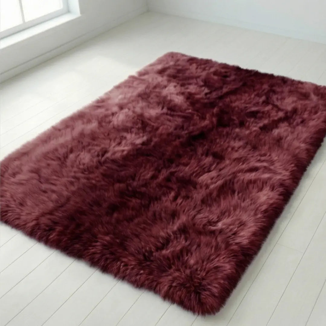 Hoogpolig Pluche Vloerkleed met Kleurverloop – Antislip & 4cm Dikte voor Luxe Comfort in Woonkamer, Slaapkamer of Gang
