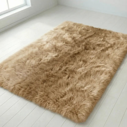 Hoogpolig Pluche Vloerkleed met Kleurverloop – Antislip & 4cm Dikte voor Luxe Comfort in Woonkamer, Slaapkamer of Gang