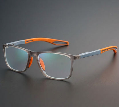 Multifocale Leesbril met Blauwe Lichtfilter – Ultralichte TR90 Bril met UV-Bescherming en Progressieve Glazen voor Scherp Zicht