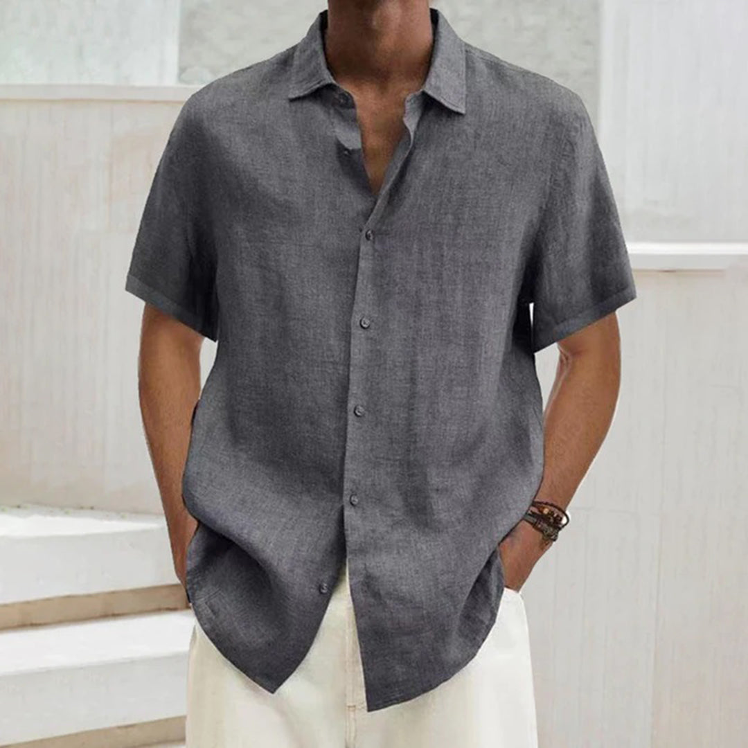Heren Overhemd Comfortabel Klassiek Design