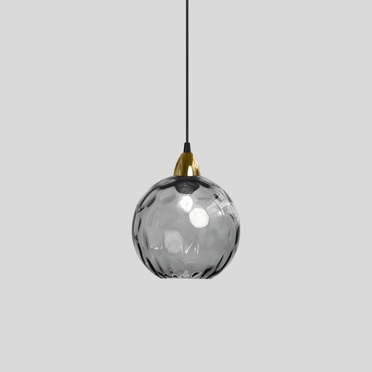 Hanglamp Glas E26 20 cm Grijs Eettafel Woonkamer Slaapkamer Rookglas Bollamp Pendellamp Sfeerverlichting