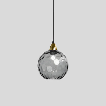 Hanglamp Glas E26 20 cm Grijs Eettafel Woonkamer Slaapkamer Rookglas Bollamp Pendellamp Sfeerverlichting
