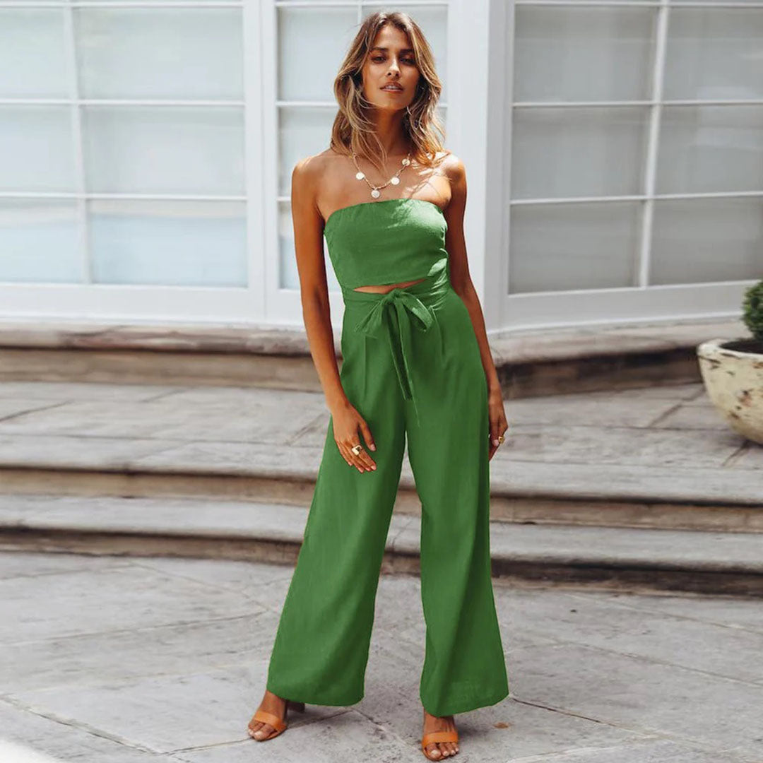 Vrouwelijke Jumpsuit Zwart Warme Winter Collectie
