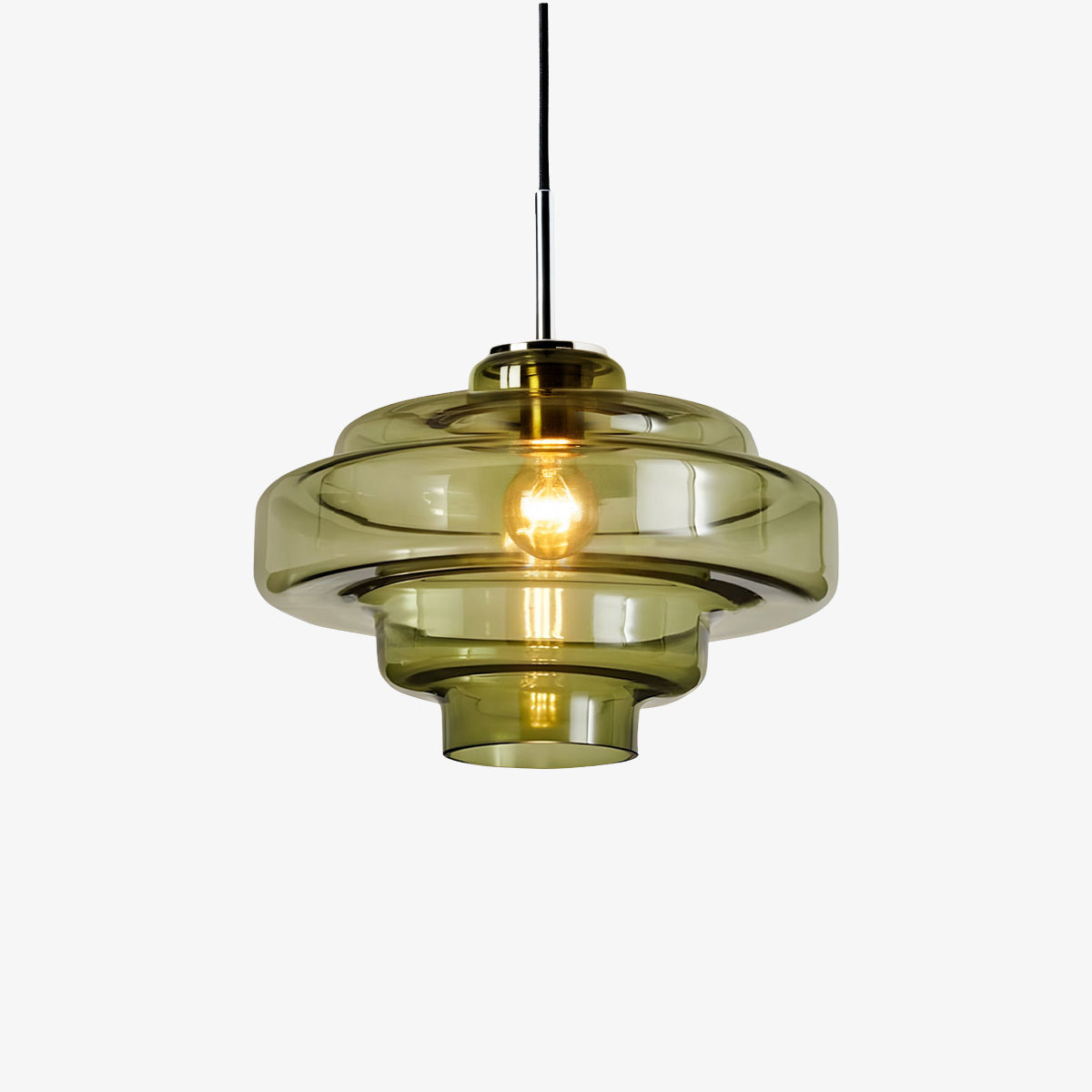Gekleurde Glazen Hanglamp met Verstelbare Ophanging – Moderne Lichtpunt voor Eetkamer Keuken Woonkamer