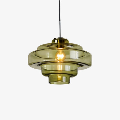 Gekleurde Glazen Hanglamp met Verstelbare Ophanging – Moderne Lichtpunt voor Eetkamer Keuken Woonkamer