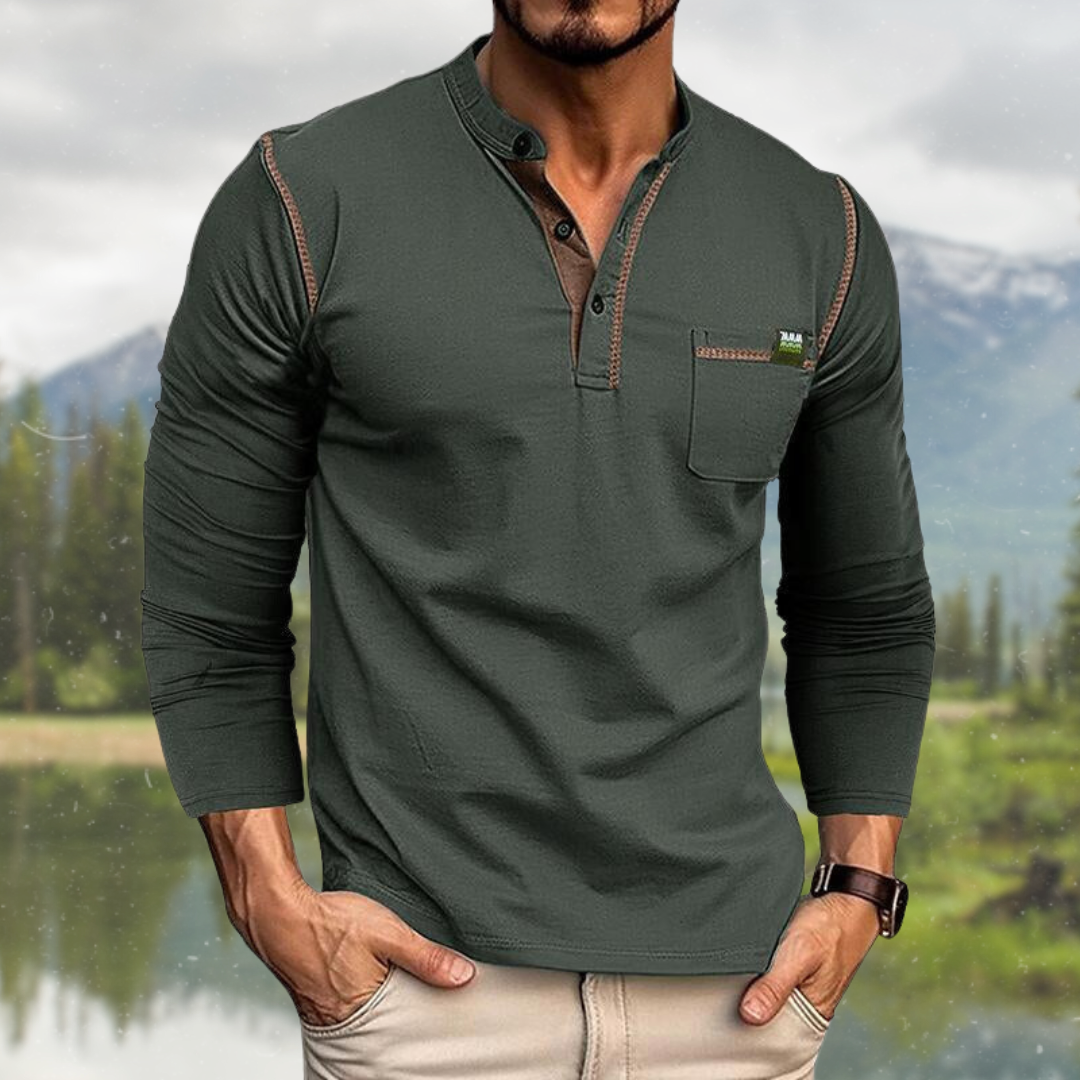 Mannen Overhemd Klassiek Casual Stijl