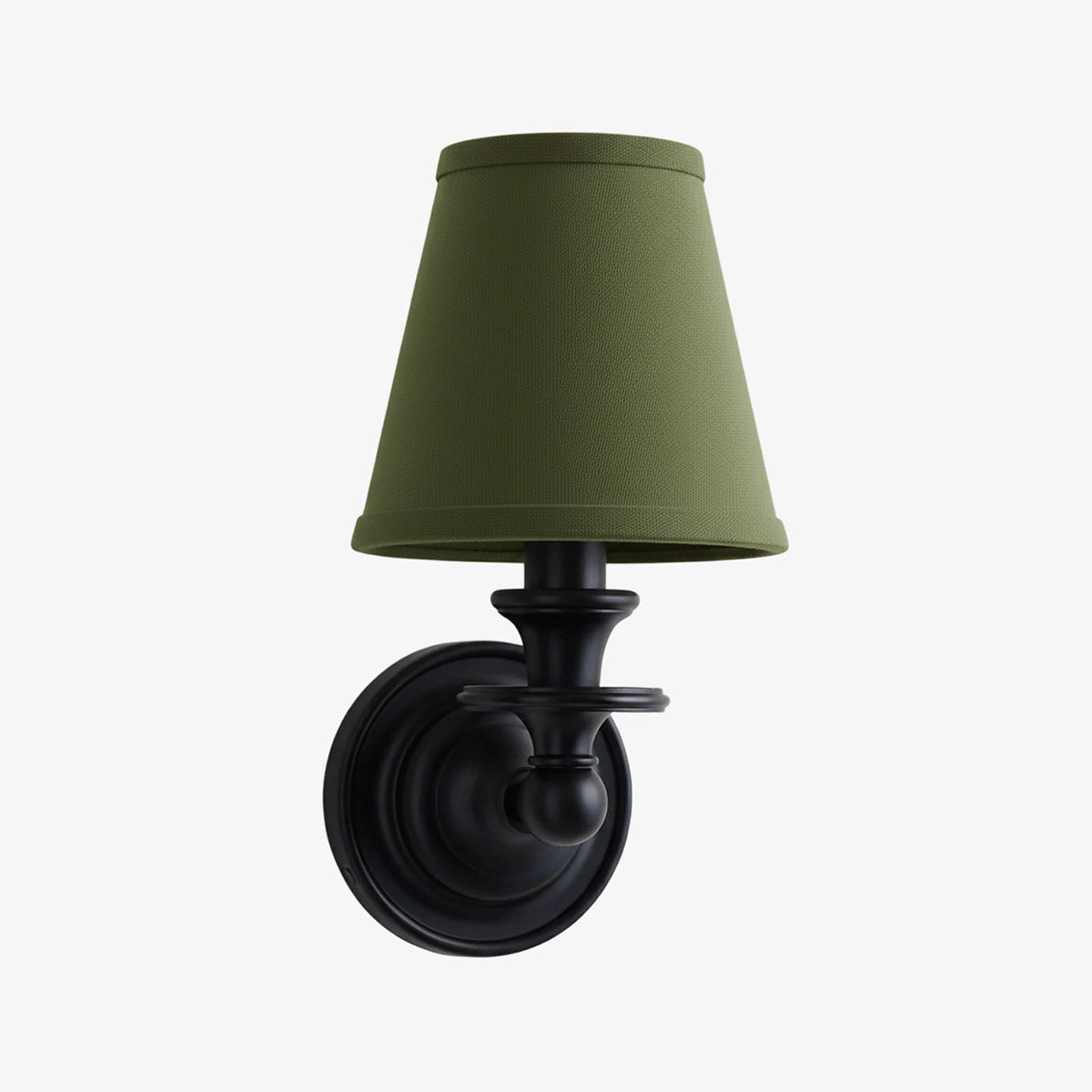 Wandlamp met stoffen kap en zwanenhalsarm – smeedijzeren armatuur met verstelbare leeslamp