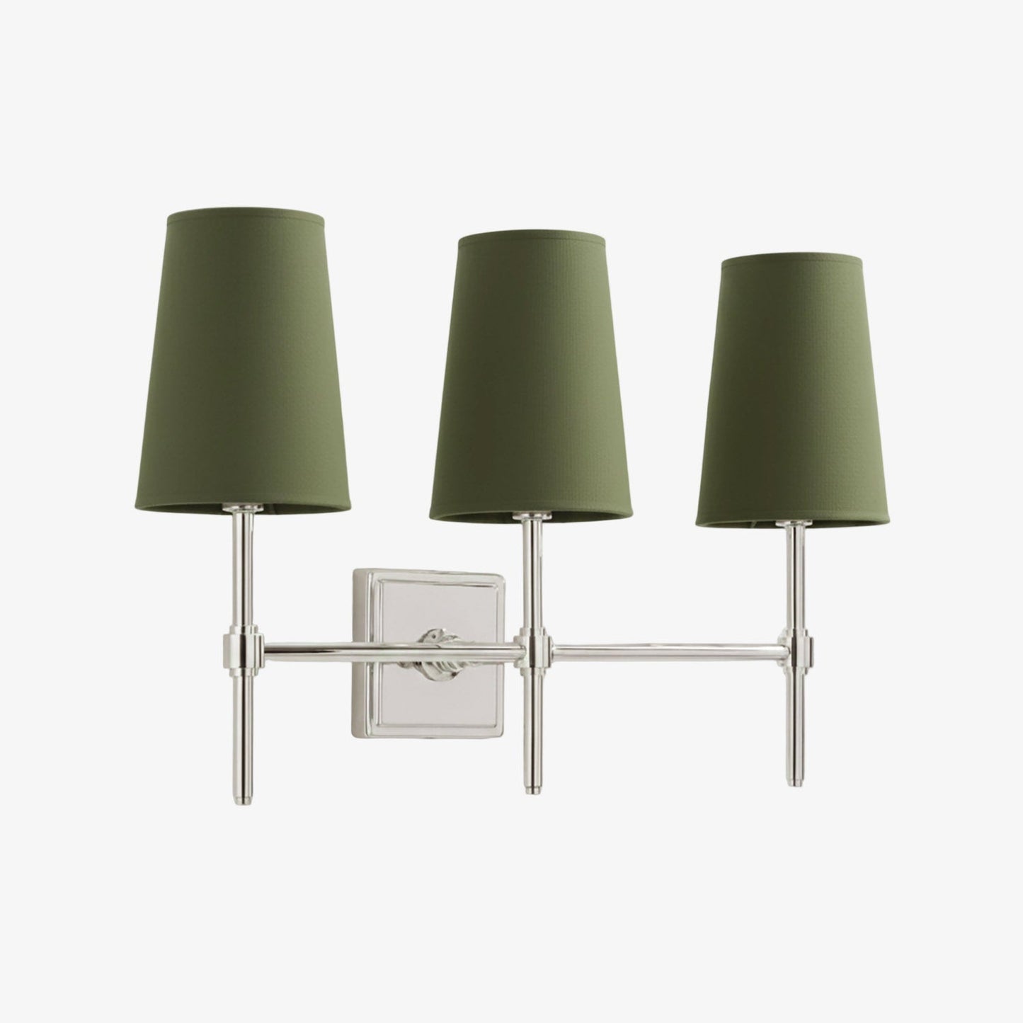 Wandlamp met linnen kap - retro metalen wandverlichting voor slaapkamer en gang