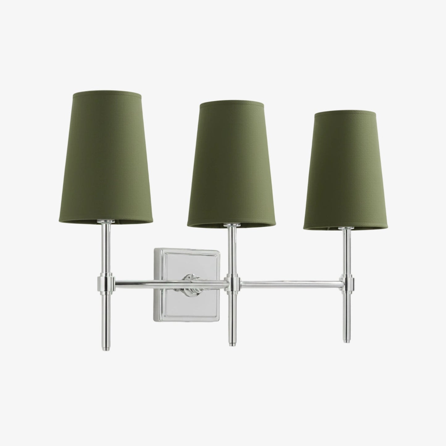 Wandlamp met linnen kap - retro metalen wandverlichting voor slaapkamer en gang